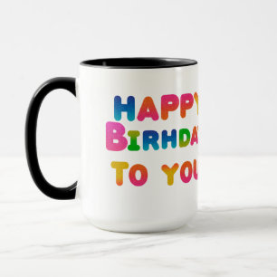 Caneca Feliz aniversário para você