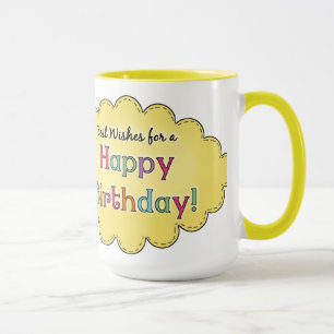 Caneca Feliz Aniversário Personalizado Gift Mug
