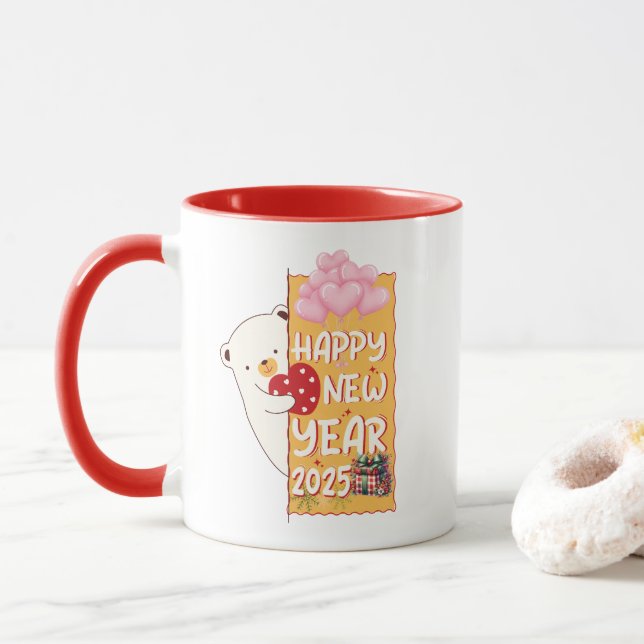 Caneca Feliz ano novo_2025 (Com Donut)