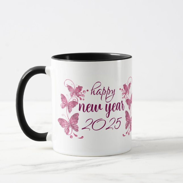 Caneca feliz ano novo 2025 (Esquerda)
