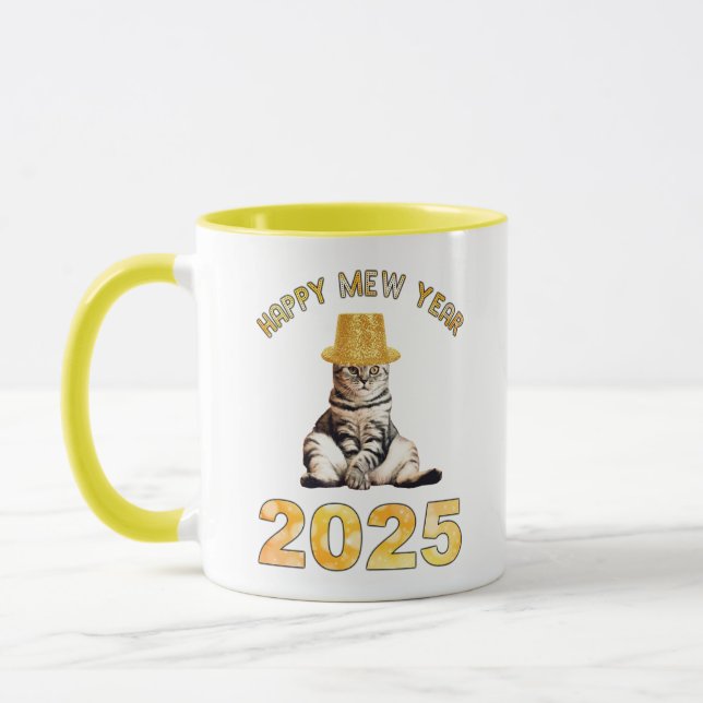Caneca Feliz Ano Novo 2025 (Esquerda)