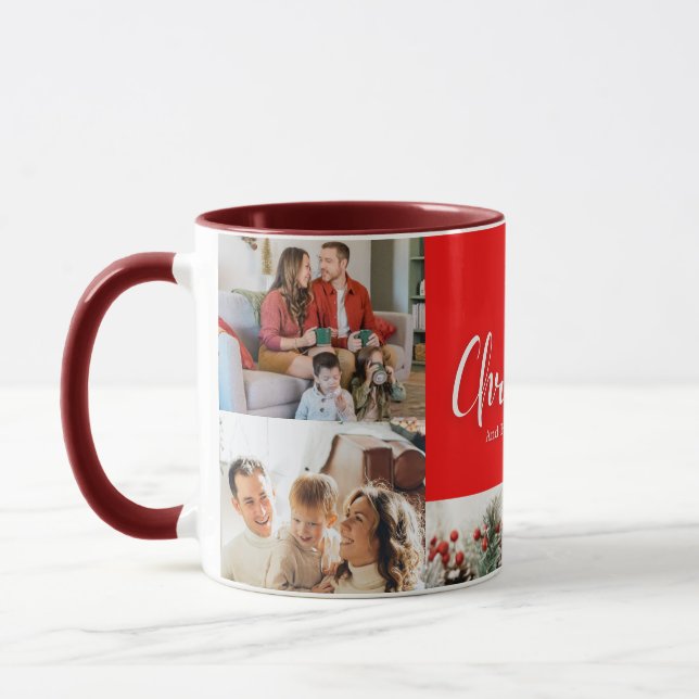 Caneca feliz ano novo Feliz de Natal 4 (Esquerda)