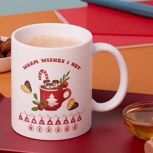 Caneca Feliz Bebendo de Natal