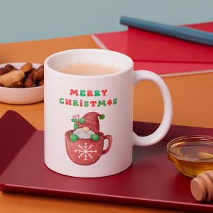 Caneca Feliz Bebendo de Natal