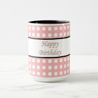 Caneca Feliz Bolinhas de aniversário