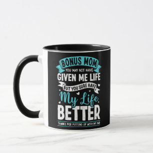 Caneca Feliz Bônus Mãe Stepmmae Por