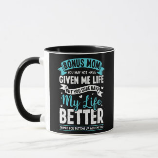 Caneca Feliz Bônus Mãe Stepmmae Por