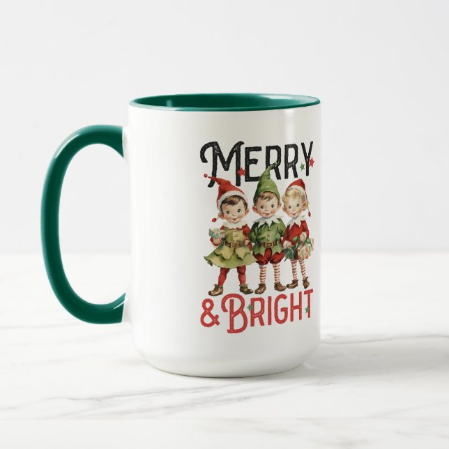 Caneca Feliz Bright Pata de Natal (Esquerda)