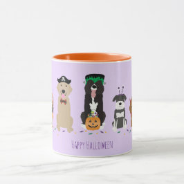 Caneca Feliz Cachorro das Bruxas Roxo