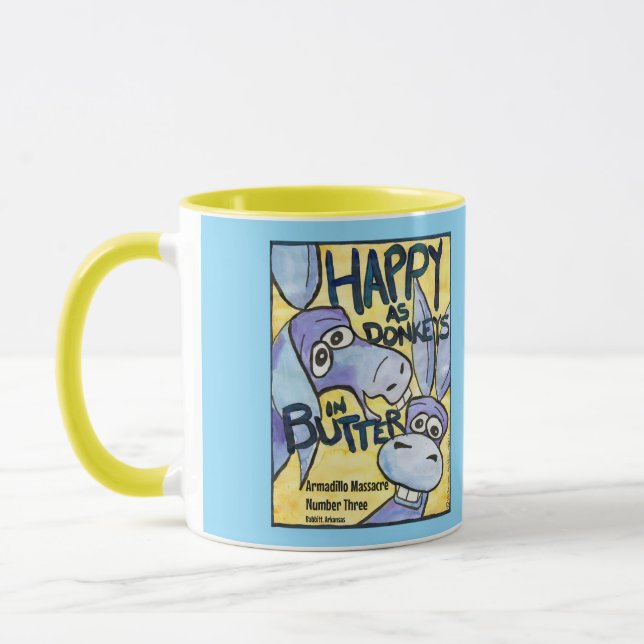 Caneca Feliz como Burros (Esquerda)