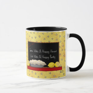 Caneca feliz da barriga do coração feliz