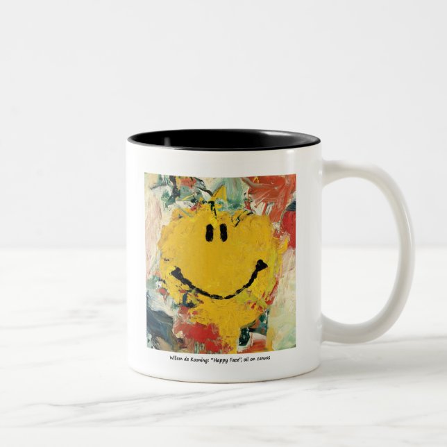 Caneca feliz da cara de Willem de Kooning (Direita)
