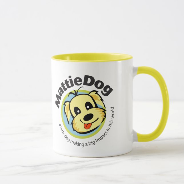 Caneca feliz de MattieDog (Direita)