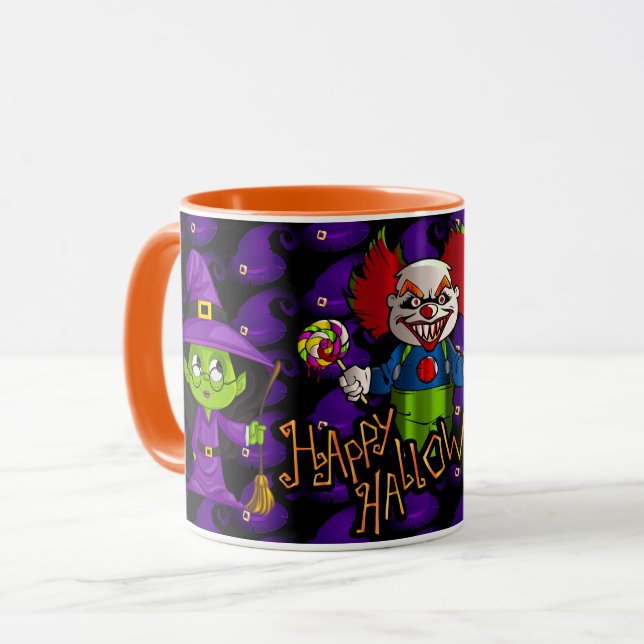 Caneca Feliz Dia das Bruxas (Frente Esquerda)