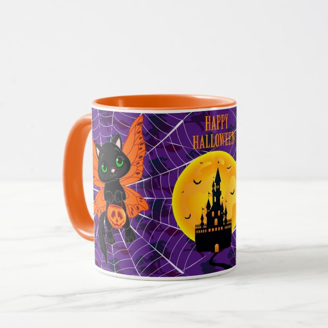 Caneca Feliz Dia das Bruxas (Frente Esquerda)