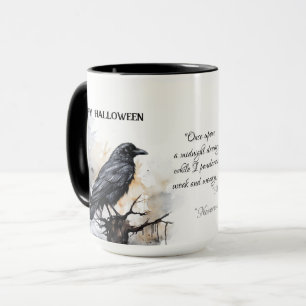 Caneca Feliz Dia das Bruxas de Raven Negro