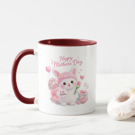 Caneca Feliz Dia das Mães - Amor de Coelhinho Fofo