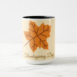 Caneca Feliz Dia de Ação de Graças, Outono, Moderno