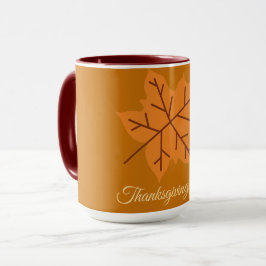 Caneca Feliz Dia de Ação de Graças, Outono, Moderno
