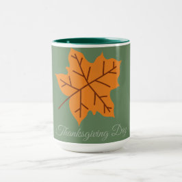Caneca Feliz Dia de Ação de Graças, Outono, Moderno