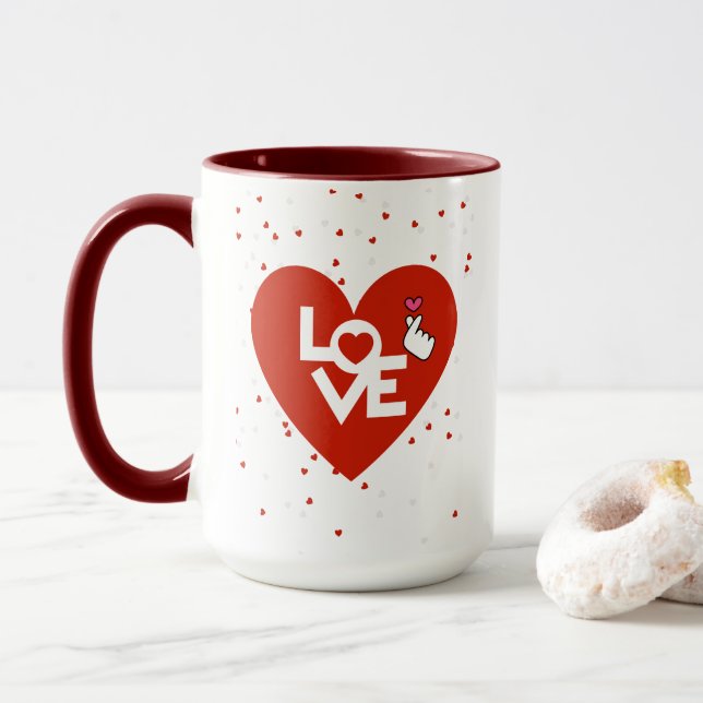 Caneca Feliz dia de os namorados (Com Donut)