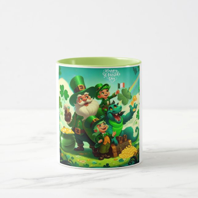 Caneca Feliz Dia de São Patrício colorido (Centro)