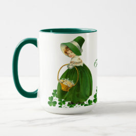 Caneca Feliz Dia de São Patrício Garota Sortuda