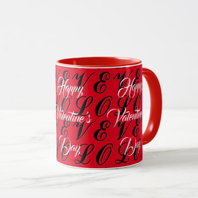 Caneca "Feliz Dia dos Namorados" (Frente Esquerda)