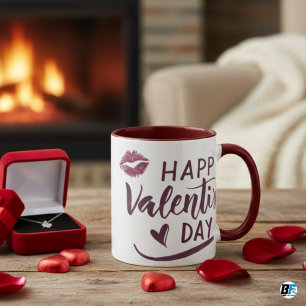 Caneca Feliz Dia dos Namorados Presentes Elegantes Especi