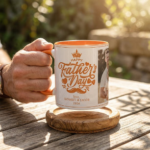 Caneca Feliz Dia dos Pais   Café com Foto do Papai