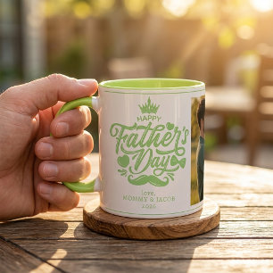 Caneca Feliz Dia dos Pais   Papai Foto Café