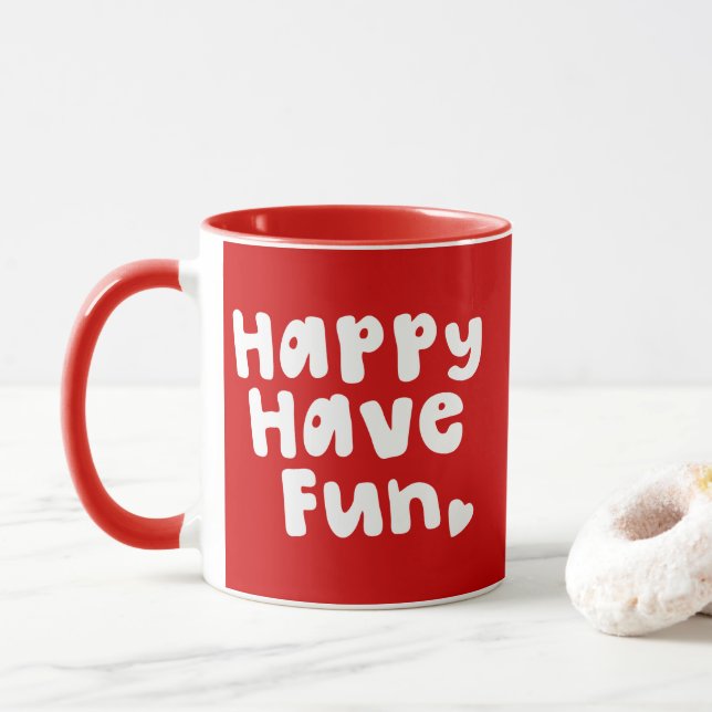 Caneca Feliz, Divirta-Se (Com Donut)