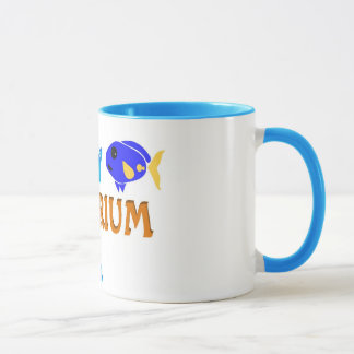 Caneca feliz do aquário