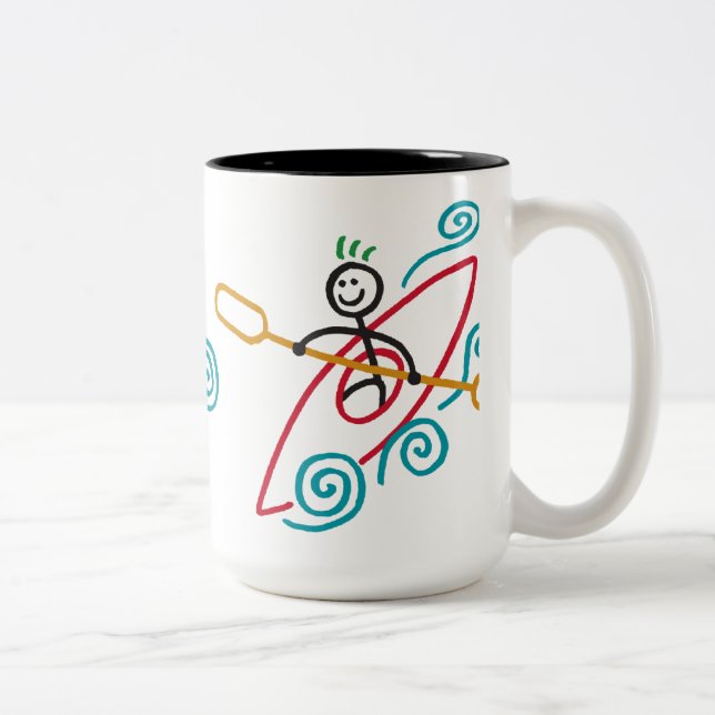 Caneca feliz do caiaque (Direita)