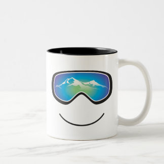 Caneca feliz do esquiador/Snowboarder