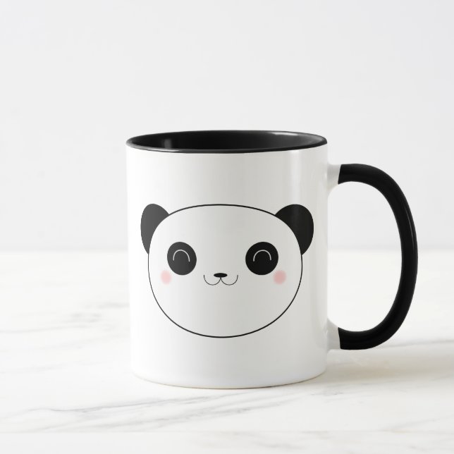 Caneca feliz do urso de panda de Kawaii (Direita)