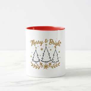 Caneca Feliz e Bright Pata de Natal