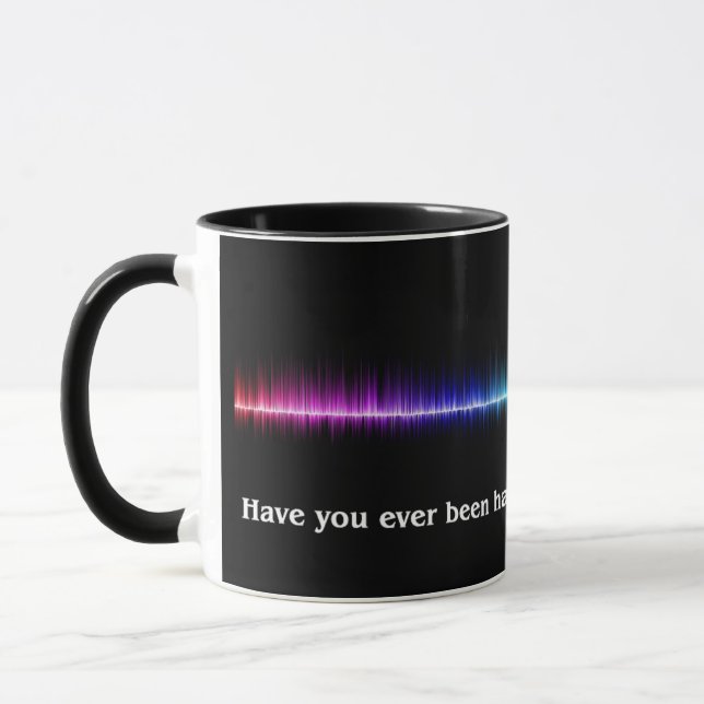 Caneca "Feliz em ouvir sua música?" Mug de 11-oz (Esquerda)