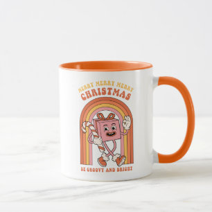 Caneca Feliz Feliz Feliz Natal - Seja Feliz e Brilhante