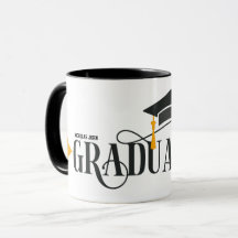 feliz formatura personalize o nome Mug