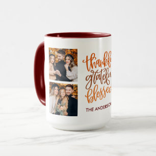 Caneca Feliz Gratificante Abençoado 4 Fotografia Nome Caf