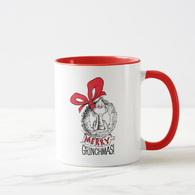 Caneca Feliz Grinchmas Wreath (Direita)