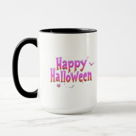 Caneca Feliz Halloween com brilho no escuro
