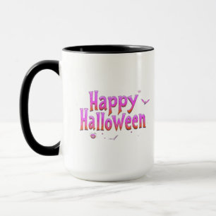 Caneca Feliz Halloween com brilho no escuro