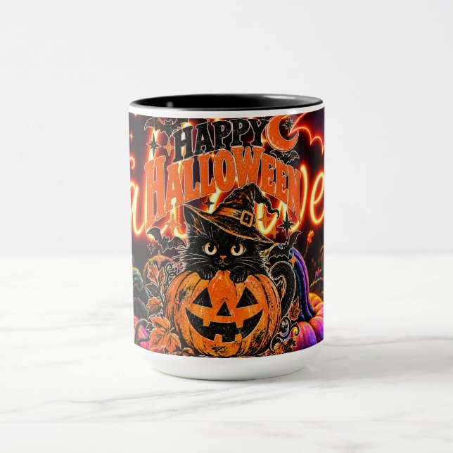 Caneca Feliz Halloween e BOO (Centro)