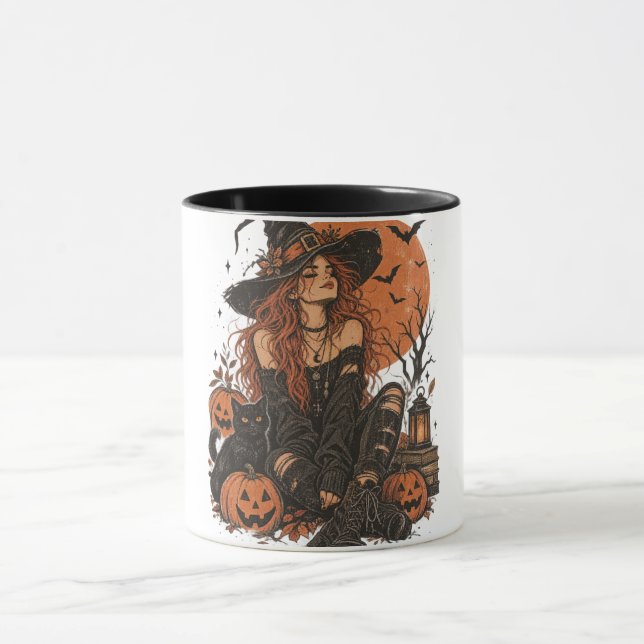 Caneca Feliz Halloween garotas (Centro)