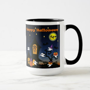 Caneca Feliz Halloween Hauneen House Mug