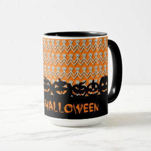 Caneca Feliz Halloween Jack-O-Lanterns