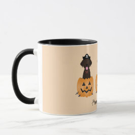 Caneca Feliz Halloween Labrador Retriever Cães Pumpkin