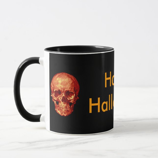 Caneca Feliz Halloween Orange Skype (Esquerda)